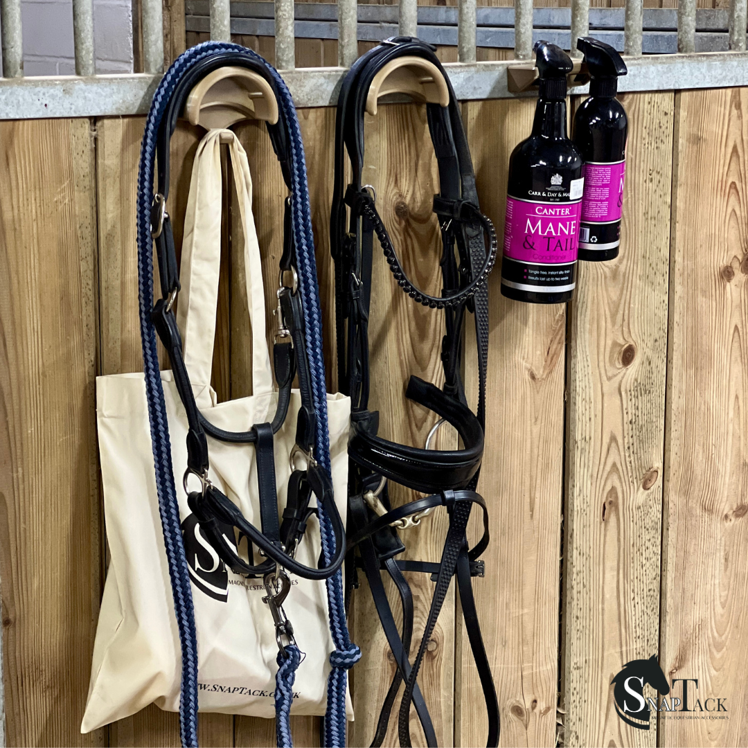 SnapTack Magnetic Bridle Holder with Hook - champagne