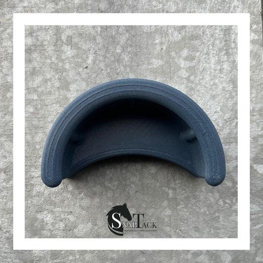 SnapTack magnetic bridle holder for equestrian tack storage - navy