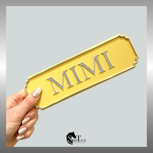 SnapTack Magnetic Door Sign - sunshine & silver