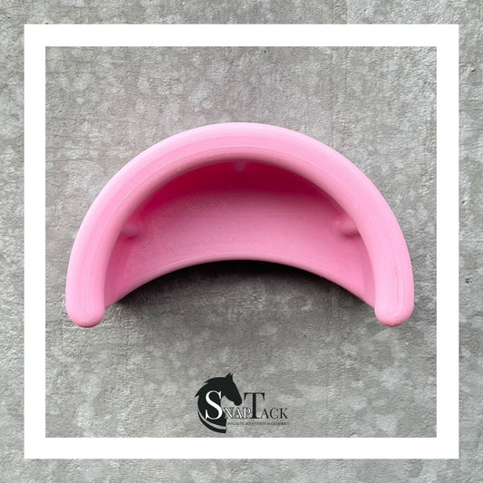 SnapTack magnetic bridle holder for equestrian tack storage baby pink 