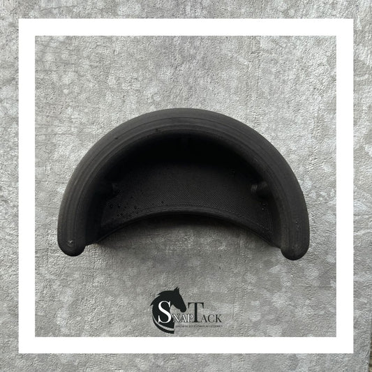 SnapTack magnetic bridle holder for equestrian tack storage carbon fibre black