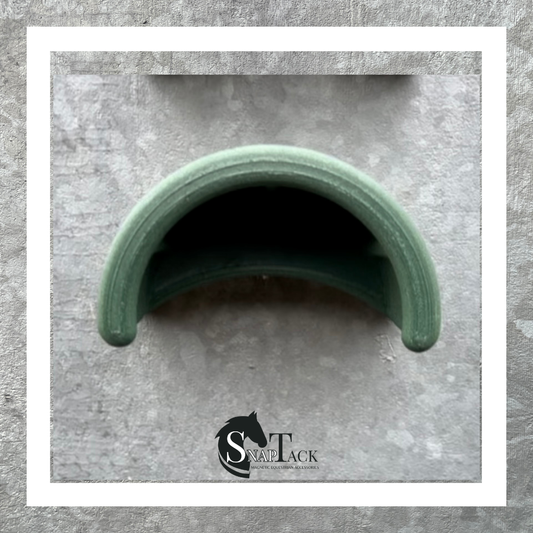 SnapTack magnetic bridle holder for equestrian tack storage forest