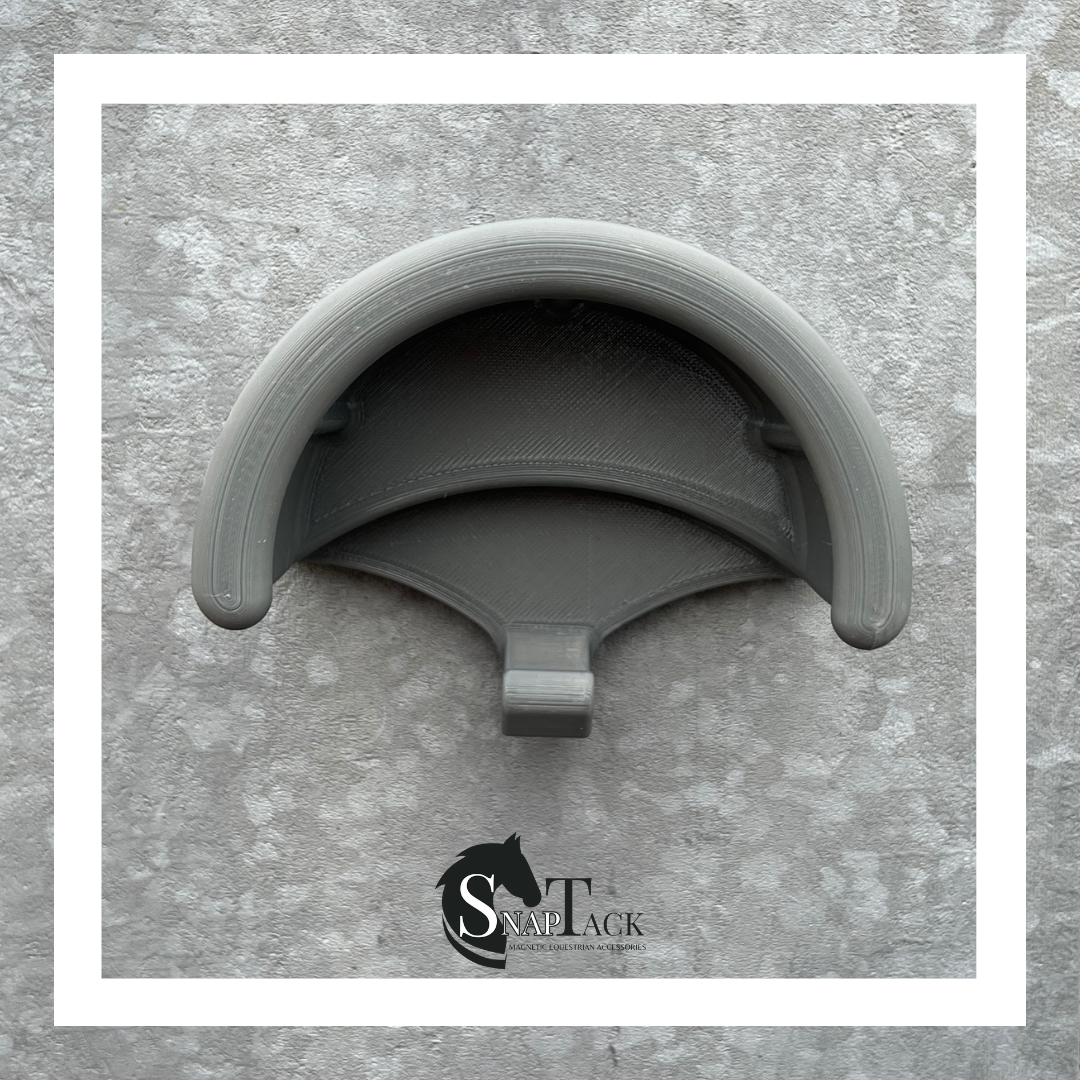 SnapTack magnetic bridle holder with hook - grey