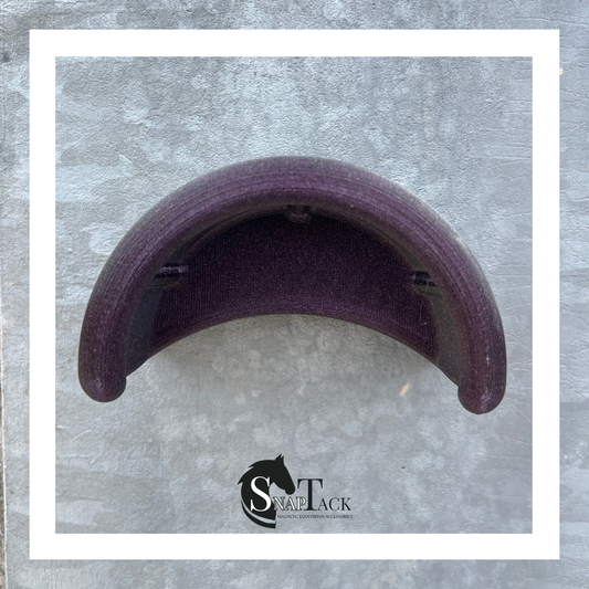 SnapTack magnetic bridle holder for equestrian tack storage mulberry