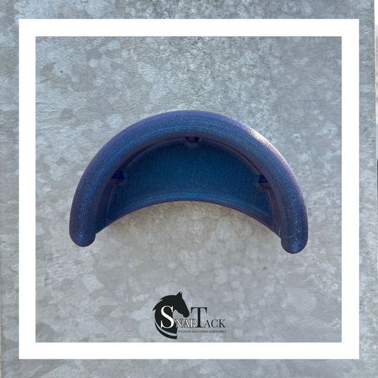 SnapTack magnetic bridle holder for equestrian tack storage sapphire