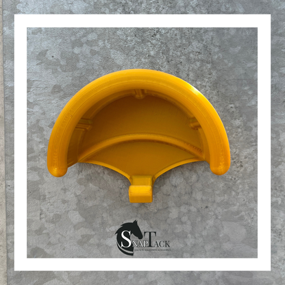 SnapTack magnetic bridle holder with hook for equestrian tack storage in gold