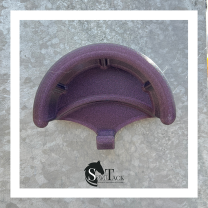 SnapTack magnetic bridle holder with hook for equestrian tack storage mulberry