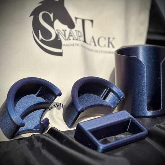 SnapTack magnetic bundle cup holder bridle holder bridle holder with hook spray bottle holder - sapphire