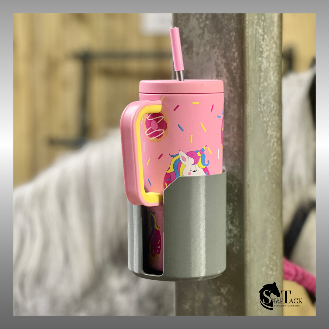SnapTack magnetic drink holder - grey